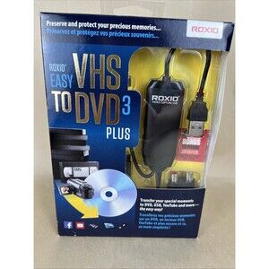 NIB Roxio VHS To DVD3 Plus Converter Transfer Home Videos To DVD Sealed
